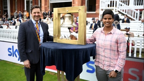 Deepti Sharma rang the bell at Lord's on Sunday.&nbsp;(BCCI)