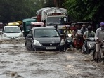 Commuters complained of traffic jams due to waterlogging in parts of the city on Twitter. The Delhi Traffic Police said that waterlogging was reported at Shahjahan Road, W Point ITO, Thyagaraja Marg, Lala Lajpat Rai Marg, Moolchand Underpass, AIIMS, Ring Road, Hyatt Hotel, both sides of the Savitri flyover, Maharani Bagh, Nizamudin Khatta, Dhaula Kuan to 11 Murti Marg and Anand Parbat Gali No 10.(ANI)