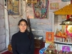 Sara Ali Khan recently took to her Instagram handle to share a few pictures of herself visiting spiritual places in Kashmir.(Instagram/@saraalikhan)