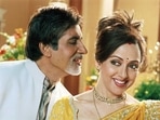 Hema Malini reunited with her Satte Pe Satta co-star Amitabh Bachchan for the 2003 film Baghban. They were appreciated for their performance as an elderly married couple.