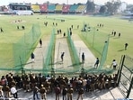 Players of Indian cricket team during a practice session, ahead of their test match against India scheduled on Nov. 25, in Kanpur, Tuesday, Nov. 23, 2021(PTI)