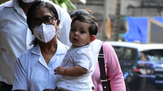 Actor-couple Kareena Kapoor and Saif Ali Khan's son Jehangir Ali Khan was spotted in Bandra. (Varinder Chawla)