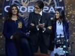 Amitabh Bachchan welcomed his daughter Shweta Bachchan and granddaughter Navya Naveli Nanda on Kaun Banega Crorepati 13.