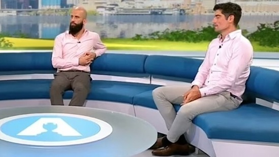 Moeen Ali, Alastair Cook clash on live TV(Screengrab)