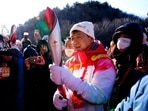 Actor Jackie Chan on Thursday took part in the Winter Olympics torch relay at the Badaling Great Wall on the outskirts of Beijing, China and carried the flame along a route shortened to three days because of Covid-19. (AP)