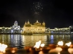 On the occasion of the 400th Parkash Purab of Sri Guru Tegh Bahadur which was marked on April 21, fireworks adorned the sky around Golden Temple in Amritsar.(AFP)