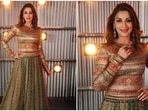 Sonali Bendre, who is currently seen judging DID Li'll Masters, graced the show wearing a breathtaking multi-coloured lehenga set by celebrated Indian designer Tarun Tahiliani.(Instagram/@iamsonalibendre)