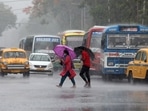 The severe Cyclonic Storm 'Asani' weakened into a 'cyclonic storm' and is likely to become a depression by Thursday morning, the India Meteorological Department (IMD) said. Rain lashed parts of the Kakinada district in Andhra Pradesh on Wednesday morning.(REUTERS)
