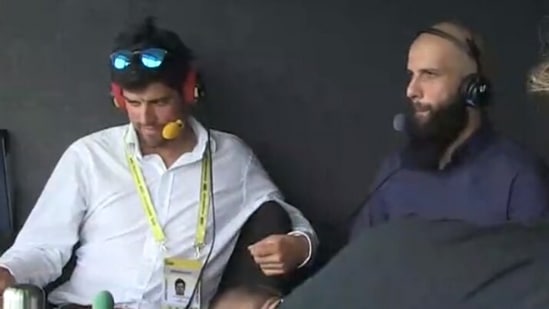 Alastair Cook (L) and Moeen Ali(Twitter)