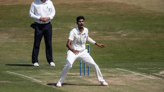 Washington Sundar had taken his first wicket off just his second ball.(Getty Images)