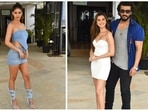Disha Patani, Tara Sutaria and Arjun Kapoor were spotted in Mumbai during the promotions of their upcoming film, Ek Villain Returns. Directed by Mohit Suri, the film also stars John Abraham as one of the lead actors. It is set to release in theatres on July 29. (Varinder Chawla)