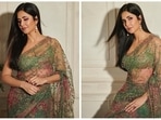 Several Bollywood A-listers graced the red carpet of the Filmfare Awards in fancy designer couture but the gorgeous Katrina Kaif made an appearance in a traditional contemporary saree by one of India's most celebrated designers Sabyasachi Mukherjee.(Instagram/@stylebyami)