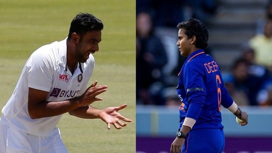 R Ashwin defended Deepti Sharma.(Reuters/AP)