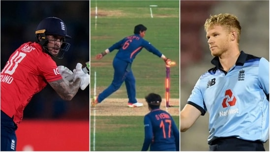 Alex Hales; Deepti Sharma; Sam Billings(AP/Twitter/Getty)