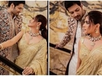 Richa Chadha and Ali Fazal are all set to tie the knot on October 6. The pre-wedding festivities have begun for the couple. They hosted their pre-wedding cocktail party at Delhi’s prestigious Gymkhana club on Friday. In the latest set of pictures shared by Richa on her Instagram handle, the couple, so in love, are lost in each other's eyes as they pose for the camera.(Instagram/@therichachadha)