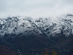 Light snowfall was reported from mountainous areas of upper Gulmarg, Kashmir, Thursday.(Waseem Andrabi/HT photo)