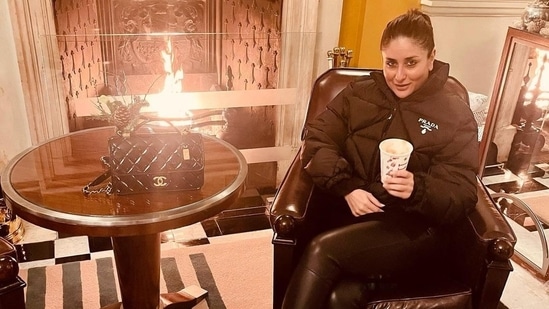 Kareena Kapoor says she loves winters and sitting by the fireplace. She shared a picture clicked by her sister-in-law Anissa Malhotra on Monday as she sat by the fireplace. 