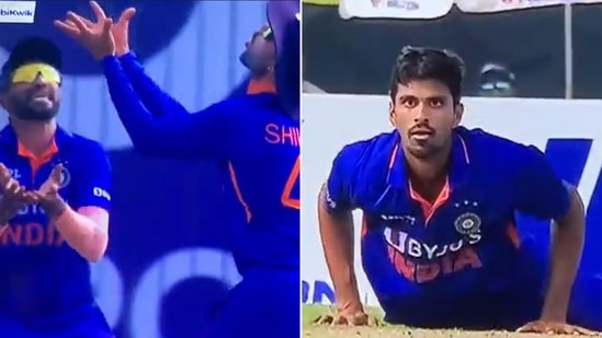 Washington Sundar was really worried there for a moment(Screengrab)