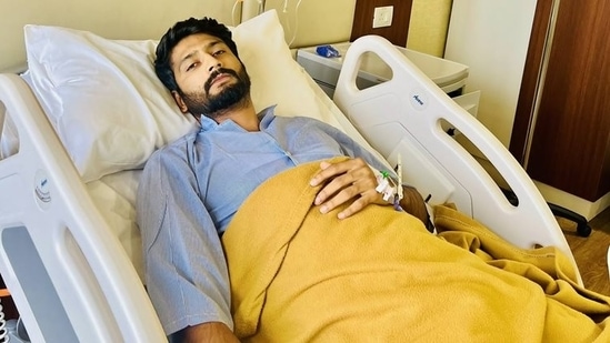 India pacer Khaleel Ahmed shares photo from hospital bed(Twitter)