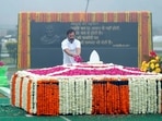 Former Congress president Rahul Gandhi on Monday visited the memorials of Mahatma Gandhi and several former prime ministers in the national capital and paid tributes. (PTI)