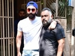 Ranbir Kapoor was spotted with director Luv Ranjan at a dubbing studio in Bandra on Saturday. Their film Tu Jhoothi Main Makkaar will release in theatres on March 8. It stars Shraddha Kapoor as the female lead. (Varinder Chawla)