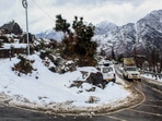 Traffic movement on both sides of the Srinagar-Jammu national highway, the all-weather road connecting Kashmir with the rest of the country, was stopped due to snowfall and shooting stones between Ramban and Banihal, officials said. (PTI)