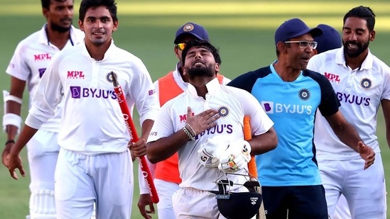 Pant hit the winning runs in India's historic win at the Gabba(Getty Images)