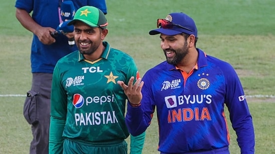 Babar Azam (L) and Rohit Sharma(Getty )