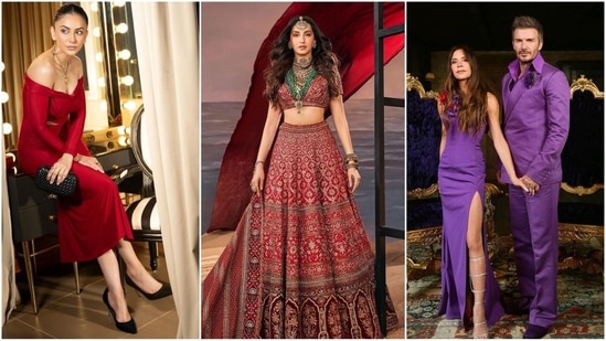Get ready for some fabulous fashion inspiration with today’s roundup of the best-dressed stars. Whether you're into exquisite ethnic wear or chic airport looks, we've got you covered. From Rakul Preet’s sizzling red bodycon dress to Athiya Shetty’s vintage pantsuit and David Beckham’s iconic wedding outfit, check out all the celebrities who turned heads with their standout styles.(Instagram)