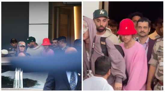 Justin Bieber was spotted at the Kalina airport in Mumbai on Friday morning.