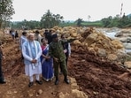 During his on-the-ground assessment of the affected areas, the Prime Minister was briefed by Kerala’s ADGP (law and order), MR Ajith Kumar.(GoI)