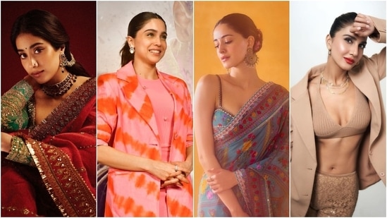 Today's round-up of best-dressed stars features Bollywood's stylish Gen-Z - Janhvi Kapoor and Ananya Panday - and the leading ladies of the recently released films - Sharvari Wagh and Vaani Kapoor. Read on to see the celebs who made the best-dressed stars list today. 