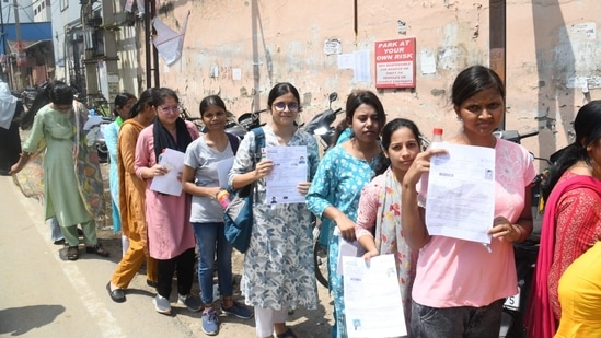 The National Testing Agency (NTA) has started the UGC NET August examination today, August 21(Photo by Santosh Kumar)