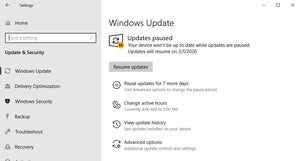 1903 updates paused