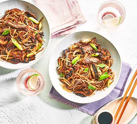 healthy beef chow mein