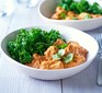 Cashew curry with greens