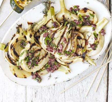 Barbecued fennel recipe