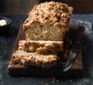 Brazil nut banana bread with slices cut