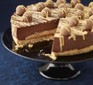 Salted caramel and chocolate tart with caramel drizzle and chocolate topping