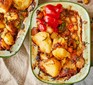 John Torode's vegan shepherd's pie in a baking dish