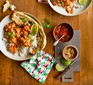 Slow cooker butter chicken with naan and chutney