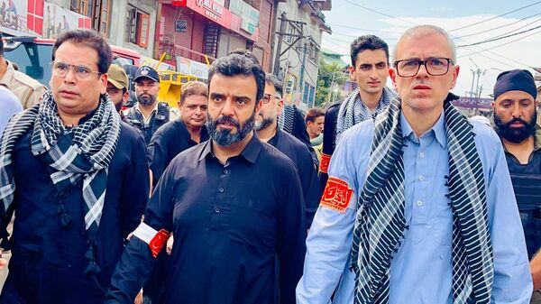 Muharram 2024: National Conference Vice President Omar Abdullah, along with Party Member Parliament Aga Ruhullah took part in the Ashura procession held at Zadibal, Srinagar on July 17.