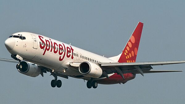 SpiceJet has faced severe financial and legal challenges since the onset of covid pandemic and that has had a direct impact on its fleet size and market share.  Photographer: Abhijit Bhatlekar/Bloomberg News