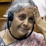 Union Finance Minister Nirmala Sitharaman during the Monsoon Session of Parliament, in New Delhi. (ANI Photo/SansadTV) (SansadTV)