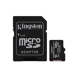 Kingston Canvas Select Plus microSD Card 128 GB Class 10 (SD Adapter Included)