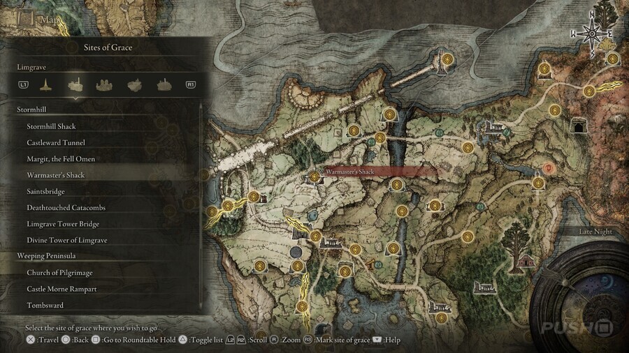 Elden Ring: All Site of Grace Locations - Stormhill - Warmaster's Shack