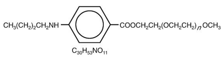 BENZONATATE (Benzonatate) Structural Formula Illustration