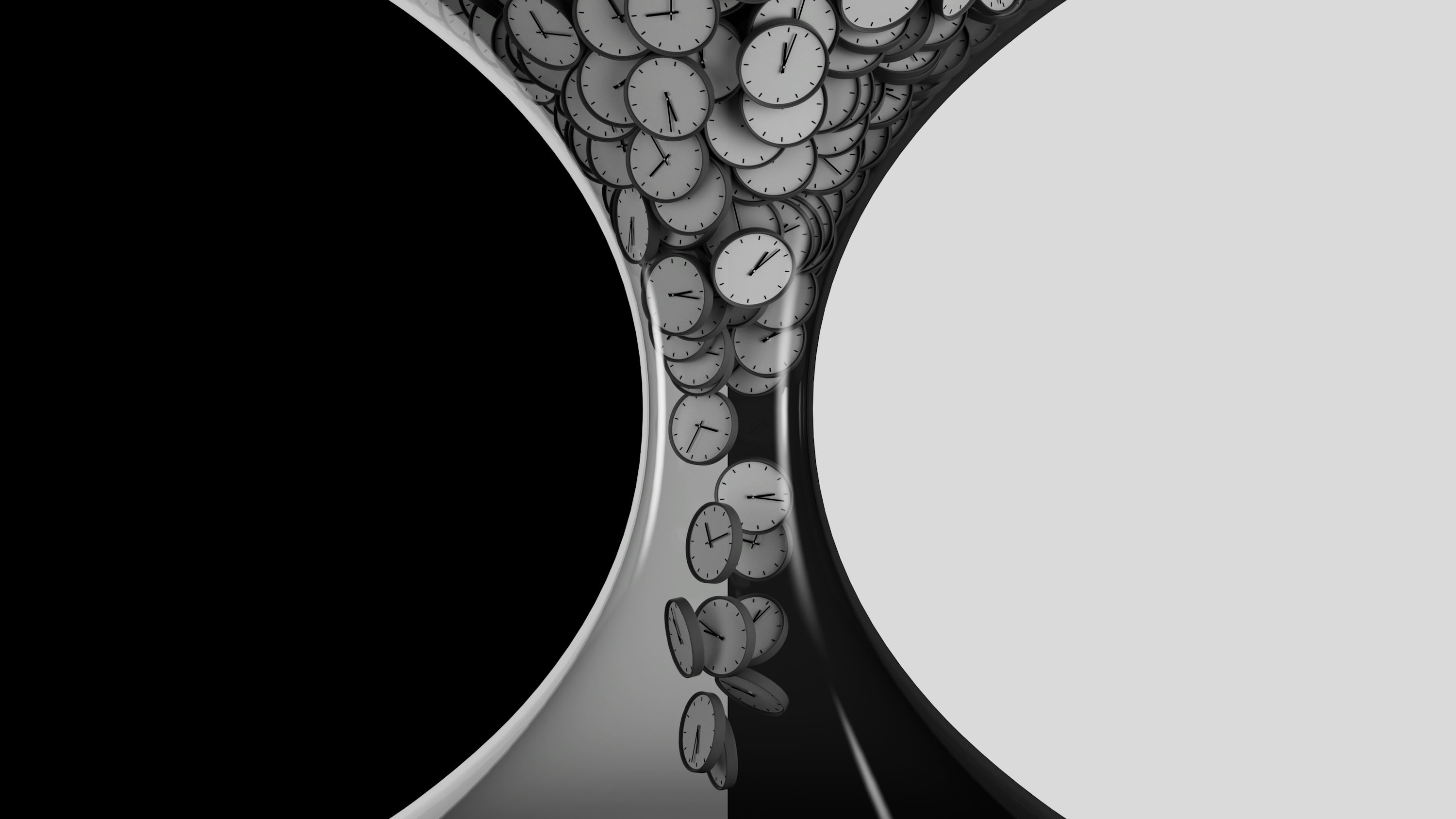 Une photo en noir et blanc d’un vase