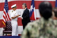 POW medal presented to Elbert Knox s grandnephew, Mike Shaffer