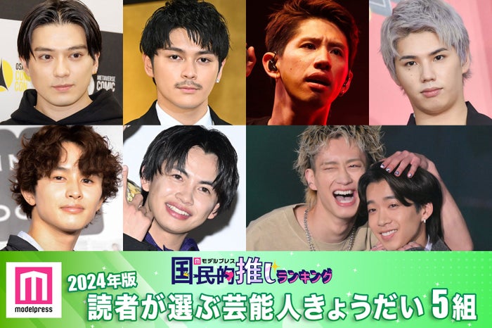 （上段左から）新田真剣佑、眞栄田郷敦、Taka、Hiro（下段左から）草川拓弥、草川直弥、森英寿、森愁斗（C）モデルプレス